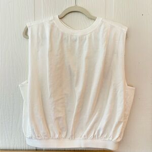 NWT We The Free Cream Ribbed-Neck Cropped Tank size small